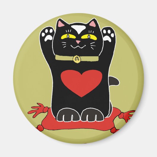 Black Neko with Magnet (Vorne)