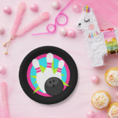 Black Neon Bowling Button Teller (Party)