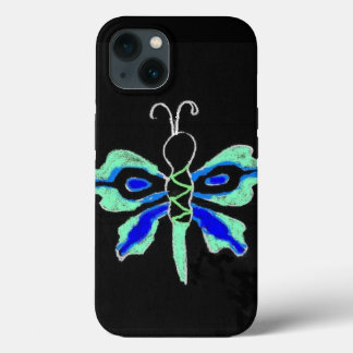 Black Neon Colors Butterfly Case-Mate iPhone Hülle