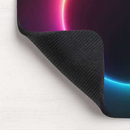 Black Neon Moon Mousepad (Ecke)