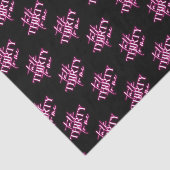 Black Neon Pink Talk Thirty to Me 30th Birthday Seidenpapier (Ausschnitt)