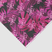 Black Neon Pink Talk Thirty to Me 30th Birthday Seidenpapier (Ausschnitt)