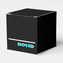Black Neon Upsherin Gunst Box Geschenkschachtel