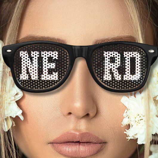 Black Nerd Geek Loner Partybrille