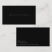 Black Neutral Tone Visitenkarte (Vorne/Hinten)