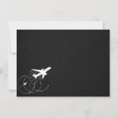 Black New York City Passport Dankeskarte (Rückseite)