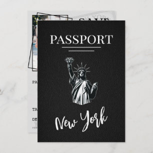 Black New York City Passport Save the Date