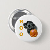 Black Newfundland Boo - Button (Vorne & Hinten)