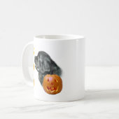 Black Newfundland Boo Kaffeetasse (Vorderseite Links)