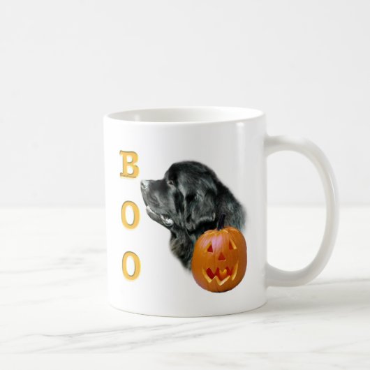 Black Newfundland Boo Kaffeetasse (Rechts)