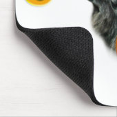 Black Newfundland Boo Mousepad (Ecke)