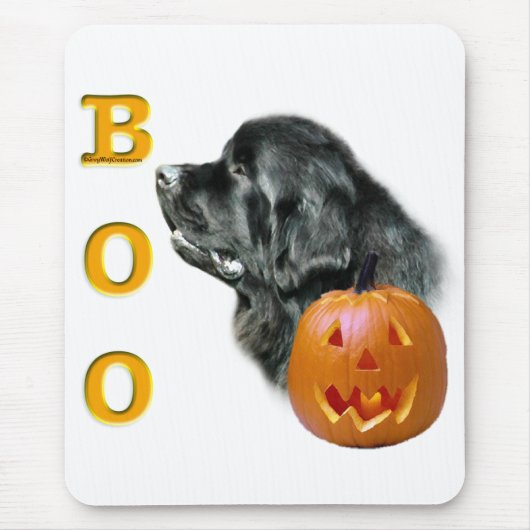 Black Newfundland Boo Mousepad (Vorne)
