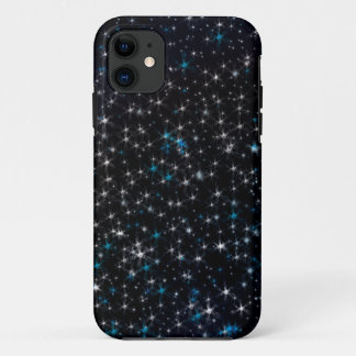 Black Night Sky Silver & Blue Funkelnd Stars Case-Mate iPhone Hülle