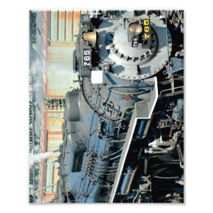 Black Nikel Plate Road 765 Dampflokomotive Train Fotodruck