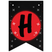 Black Ninja Birthday Party Banner (Zweite Fahne)