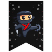 Black Ninja Birthday Party Banner (Erste Fahne)