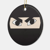 Black Ninja Keramikornament (Links)