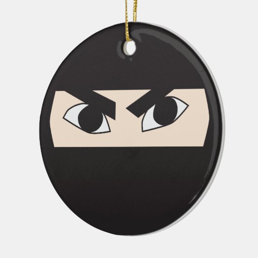 Black Ninja Keramikornament (Links)