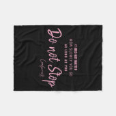 Black Nk Motivational Quote Confucius Dont Stop  Fleecedecke (Vorderseite (Horizontal))