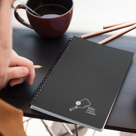 Black Noir Pickleball Personal Weekly Planer