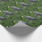 Black Northern Raven Geschenkpapier (Ecke)
