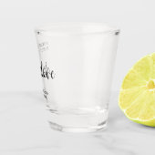 Black Nothing Fancy Just Love Wedding   Schnapsglas (Rechts)