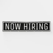 Black Now Hiring-Banner Banner (Horizontal)