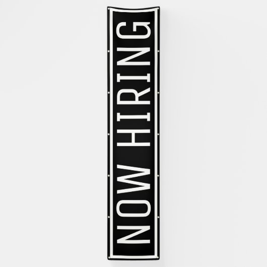 Black Now Hiring-Banner Banner (Vertikal)