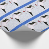 Black Nun Pigeon 1973 Geschenkpapier (Ecke)