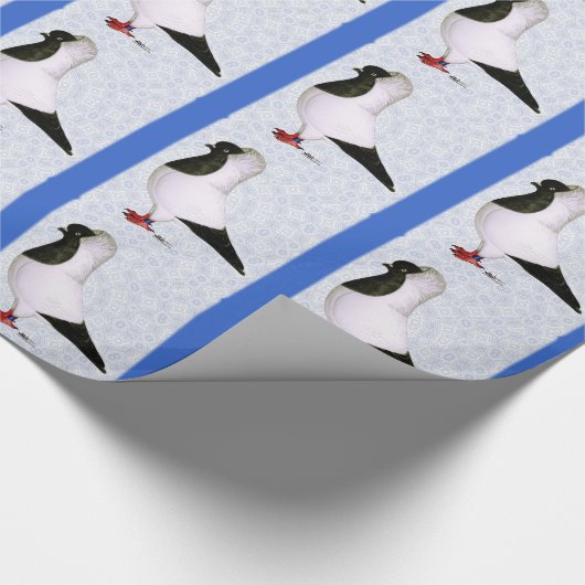 Black Nun Pigeon 1973 Geschenkpapier (Ecke)