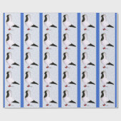 Black Nun Pigeon 1973 Geschenkpapier (Flach)