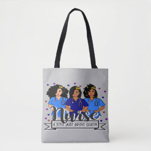 Black Nurse Afro Care Spender Tasche