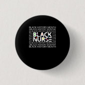 Black Nurse Black History Month (2) Button (Vorderseite)
