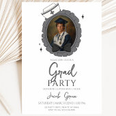 Black Nurse Graduation Party Einladung