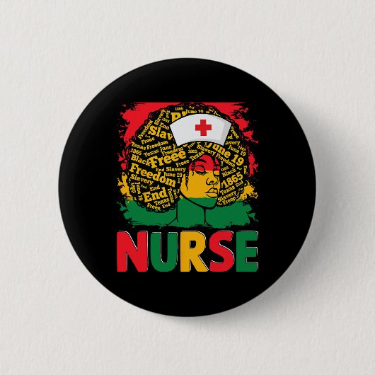 Black Nurse hoch entwickelt und wunderschön Melani Button (Vorderseite)