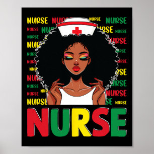 Black Nurse hoch entwickelt und wunderschön Melani Poster