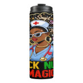 Black Nurse Magic: Klug, Dope, schön Thermosbecher (Vorderseite)