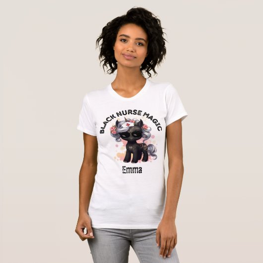 Black Nurse Magic T-Shirt (Vorne ganz)