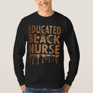 Black Nurse Melanin Nurse Erziehungsgeschichte T-Shirt