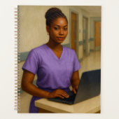 Black Nurse Yearly Planner | Nurse Planner Planer (Vorderseite)