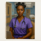 Black Nurse Yearly Planner Planer (Vorderseite)
