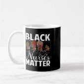 Black Nurses Problem - African American Afro Nurse Kaffeetasse (Links)
