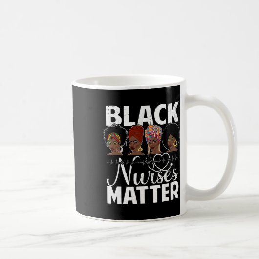 Black Nurses Problem - African American Afro Nurse Kaffeetasse (Rechts)