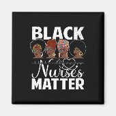 Black Nurses Problem - African American Afro Nurse Magnet (Vorne)