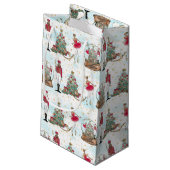 Black Nutcracker Ballet Geschenktasche Kleine Geschenktüte (Rückseite Schrägansicht)