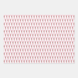 Black Nutcracker Ballet Soldiers Pastell Holidays Geschenkpapier Set