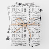 Black Nutcracker Christmas Wrapping Paper Geschenkpapier Set (Beispiel)