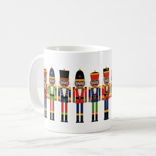 Black Nutcracker Coffee Tasse (Vorderseite Links)