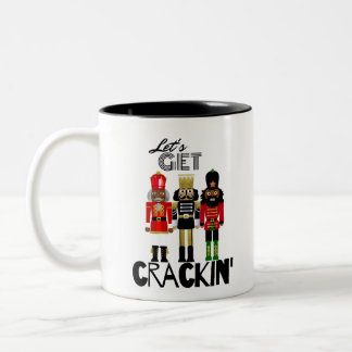Black Nutcracker "Crackin" Geschenk Zweifarbige Tasse