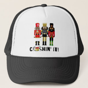 Black Nutcracker "Crushin' It" Geschenk Truckerkappe